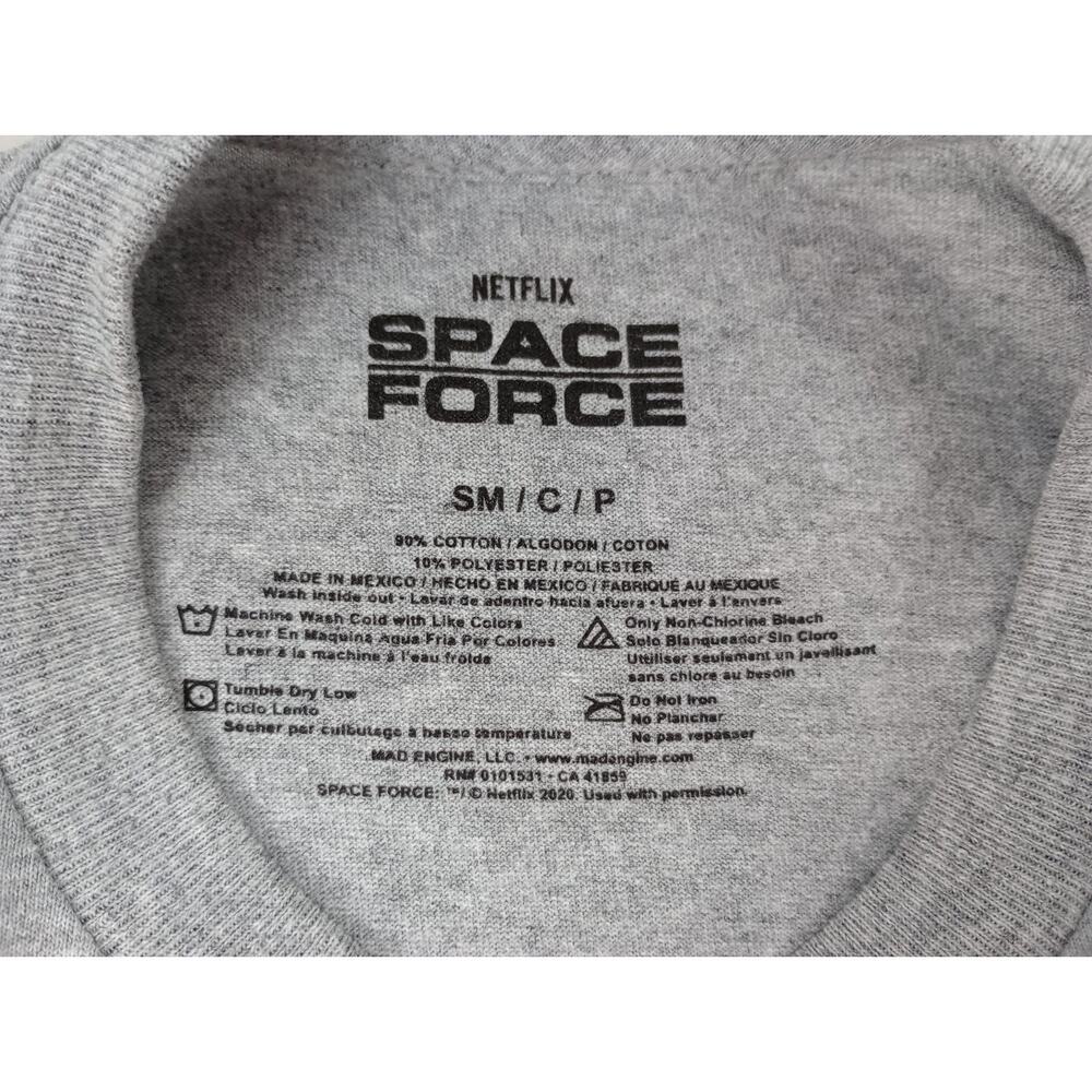 Netflix Space Force Mens S Gray USSF United States Space Force Graphic Tshirt - Picture 3 of 6